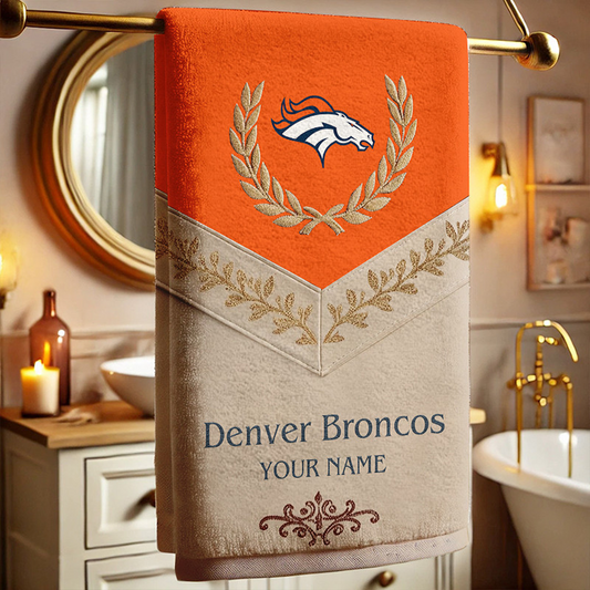 DEN Football New Bath Towel Custom Name DATND TANTD
