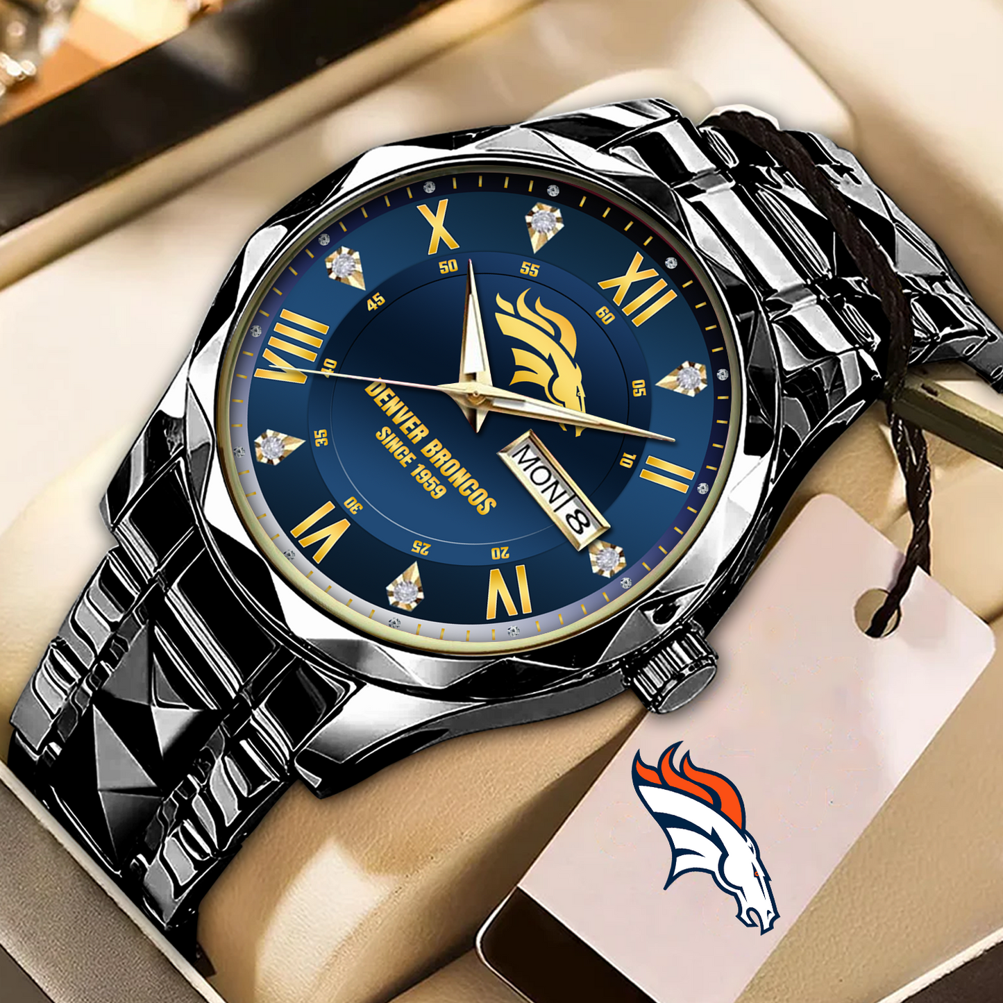 DEN x NFL Alloy Luxury Quartz Watch DATND TANTD