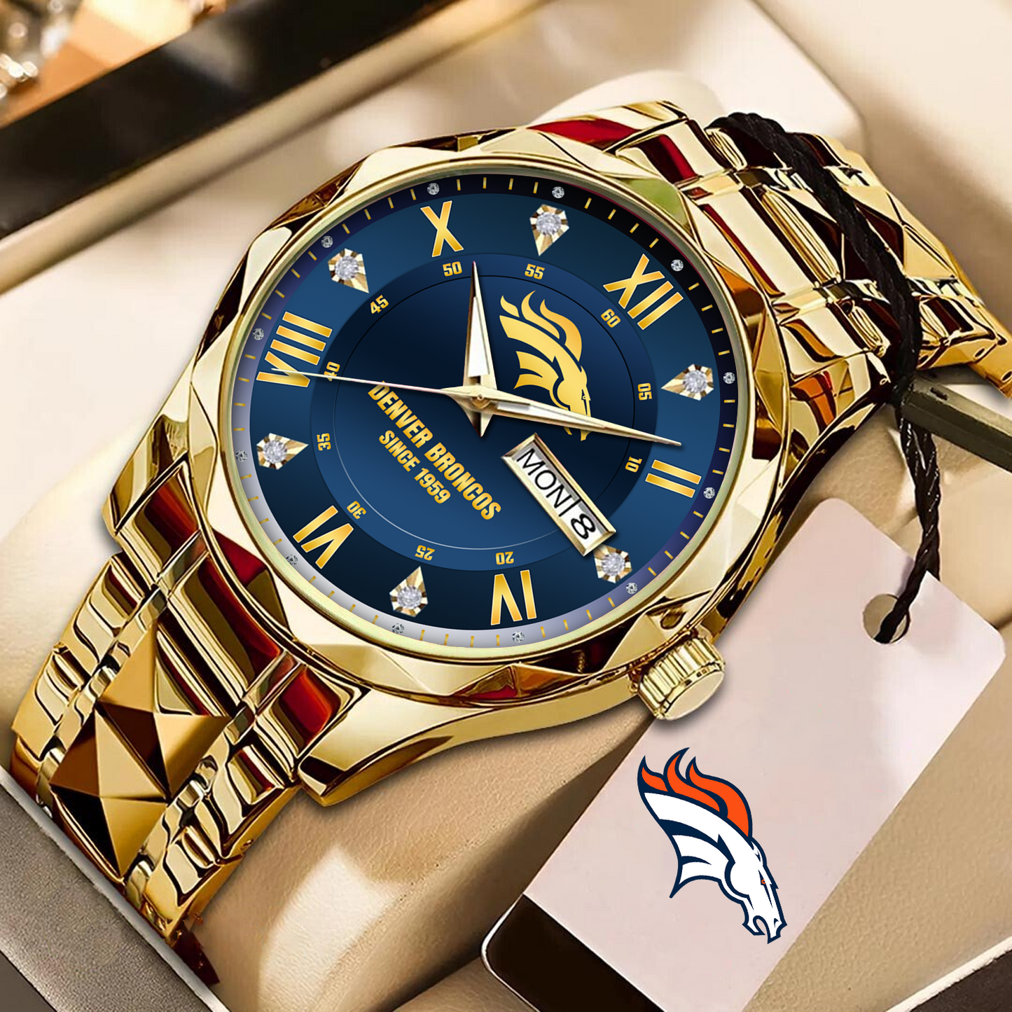 DEN x NFL Alloy Luxury Quartz Watch DATND TANTD