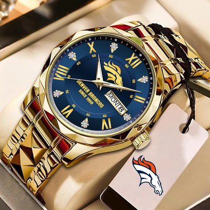 DEN x NFL Alloy Luxury Quartz Watch DATND TANTD