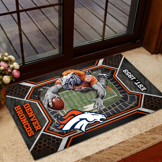 DEN x NFL Custom Doormat DATND TANTD