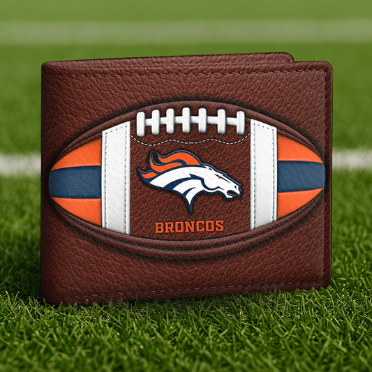 DEN x NFL Football Men Special Brown Wallet DATND TANTD