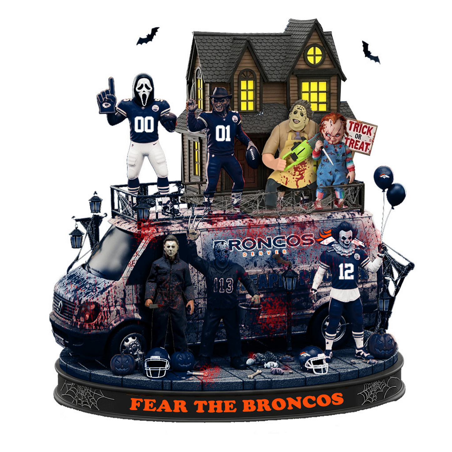 DEN x NFL Halloween Acrylic Plaque DATND TANTD