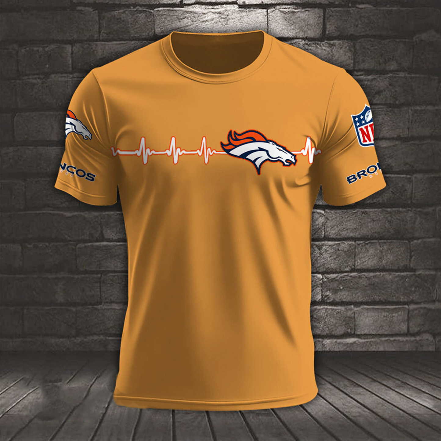 DEN x NFL Heart Rate Map Special 3D Shirt DatND ThuongNH