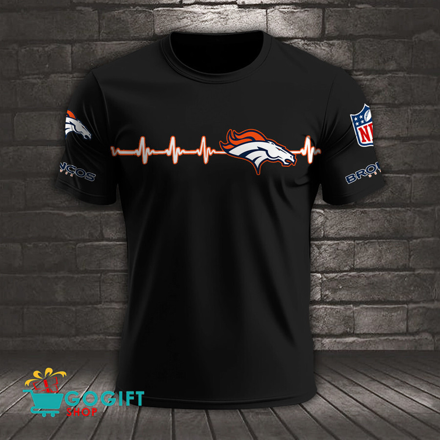 DEN x NFL Heart Rate Map Special 3D Shirt DatND ThuongNH