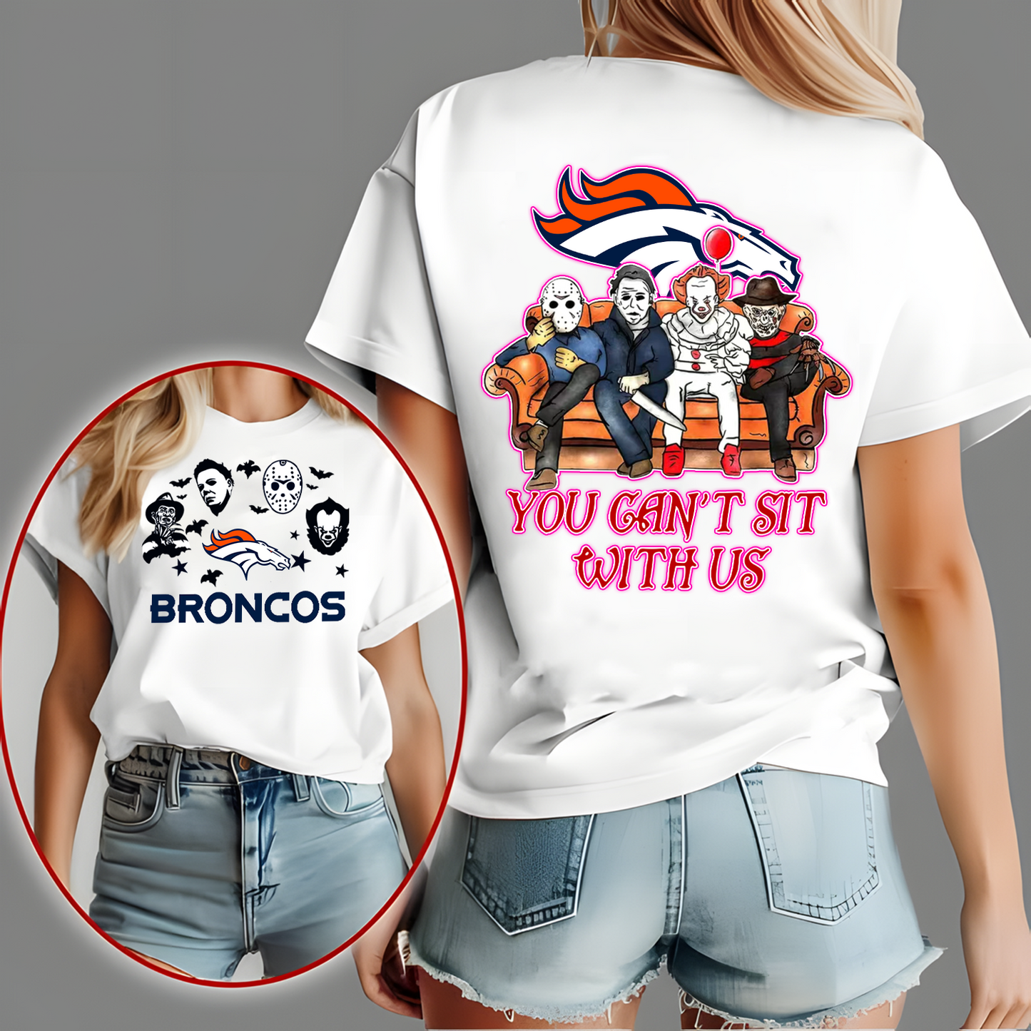 DEN x NFL Horror Movie Fan Shirt DatND DVT