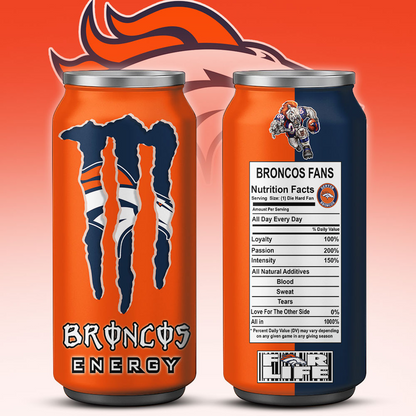 DEN x NFL Monster Energy Tumbler Gift for Fans DATND TANTD