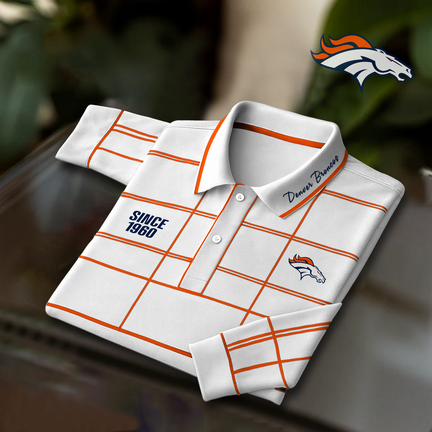 DEN x NFL Polo Shirt Long Sleeve DatND DVT