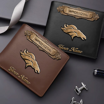 DEN x NFL Premium Leather Wallet DatND DVT