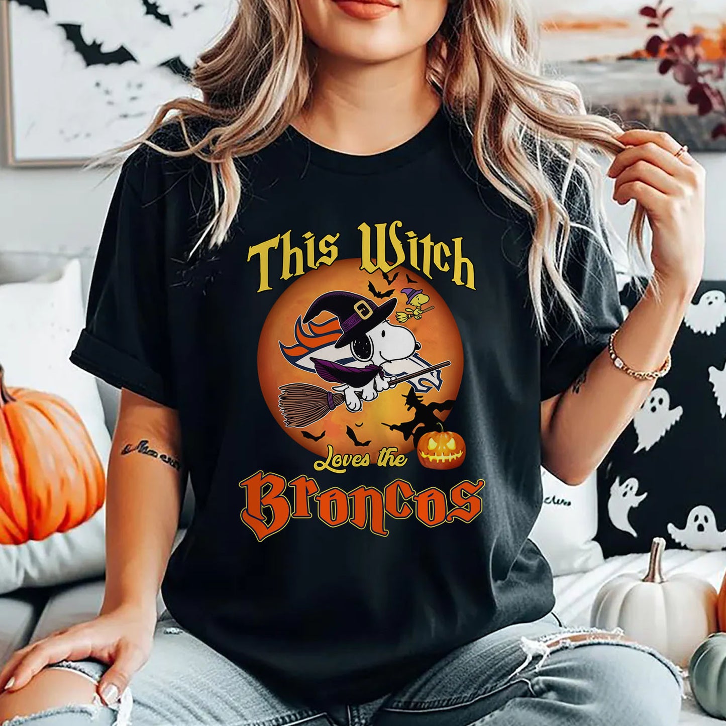 DEN x NFL This Witch Snoopy Love This 2D Shirt DatND DVT