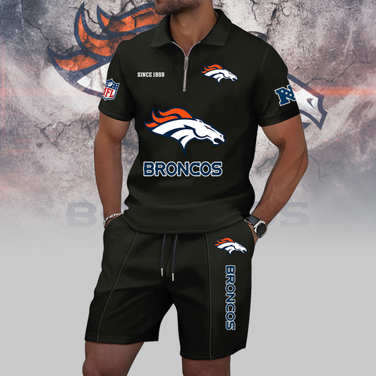 DEN x NFL Zip Polo Set DATND TANTD