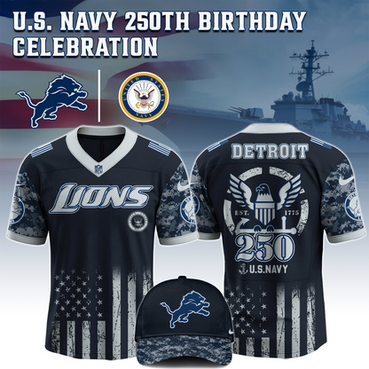 DET x 250 U.S. Navy 250th Birthday Celebration Jersey DatND DVT