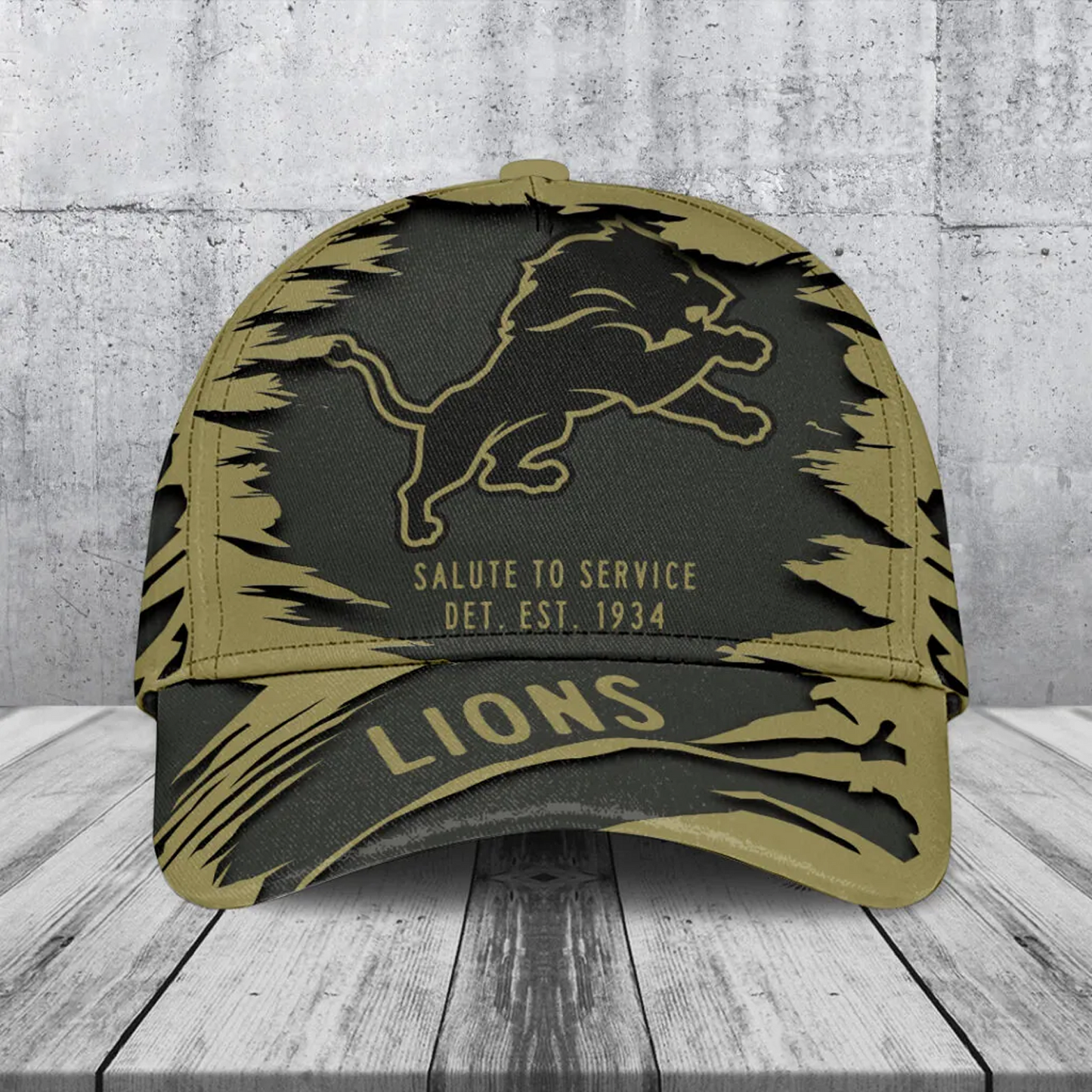 DET x NFL 2025 Salute to Service Classic Cap DATND TANTD