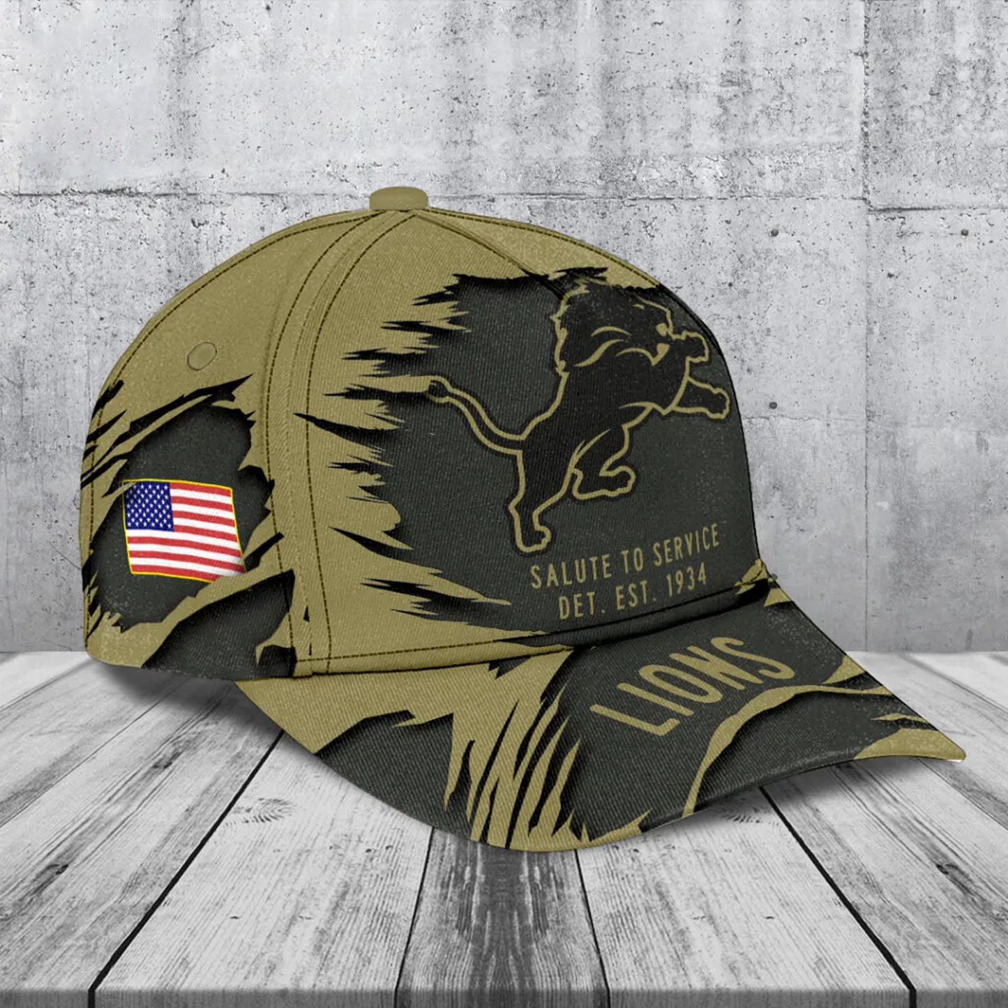 DET x NFL 2025 Salute to Service Classic Cap DATND TANTD