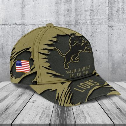 DET x NFL 2025 Salute to Service Classic Cap DATND TANTD