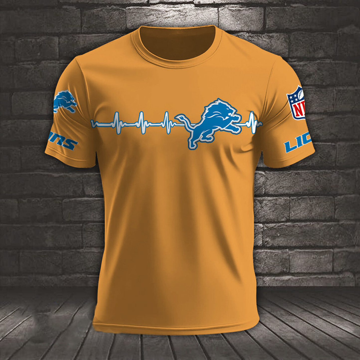 DET x NFL Heart Rate Map Special 3D Shirt DatND ThuongNH