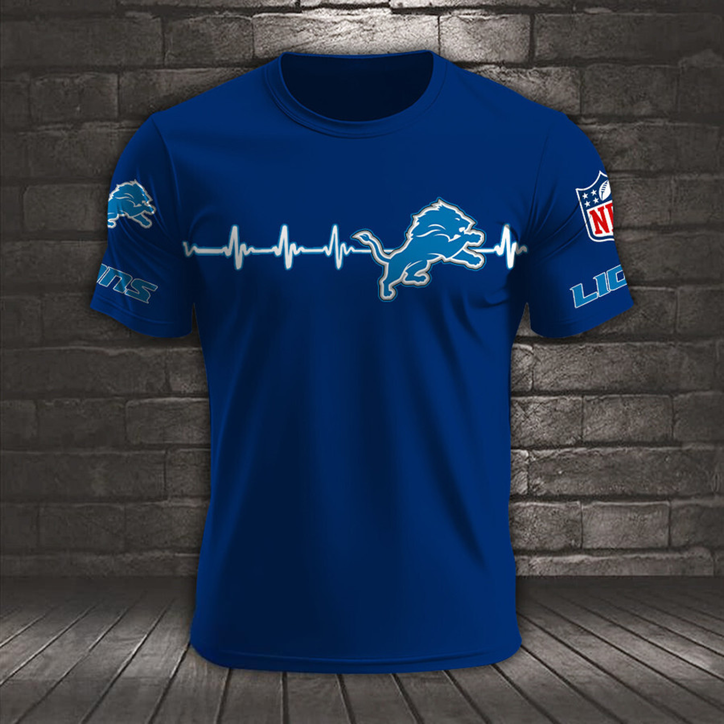 DET x NFL Heart Rate Map Special 3D Shirt DatND ThuongNH