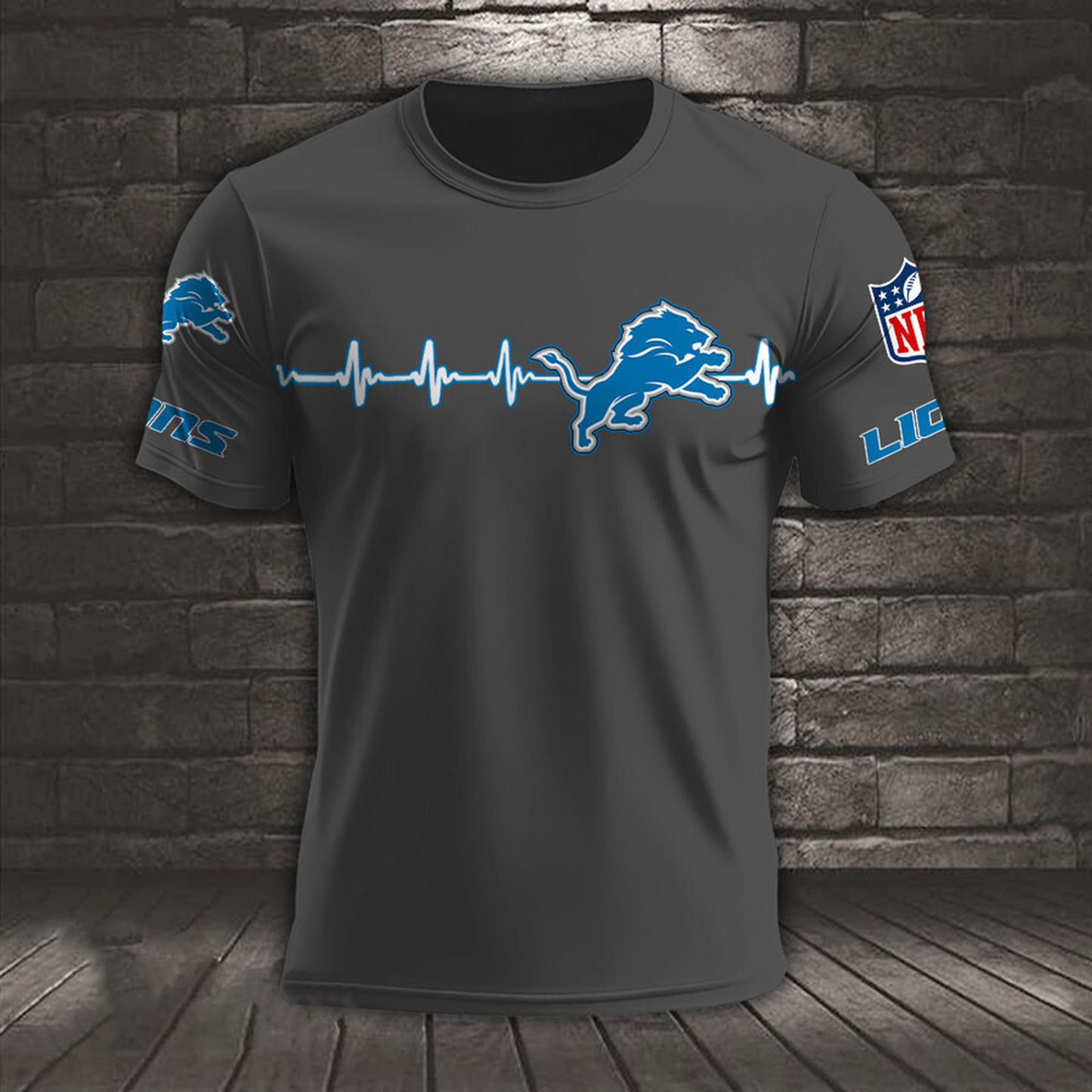 DET x NFL Heart Rate Map Special 3D Shirt DatND ThuongNH