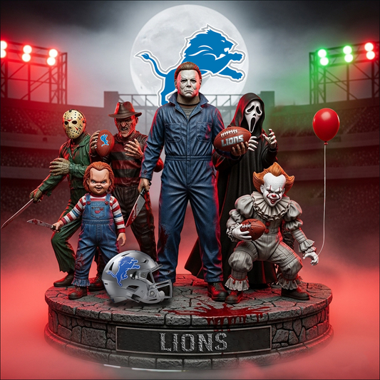 DET x NFL Personalized Acrylic Block Plaque Halloween