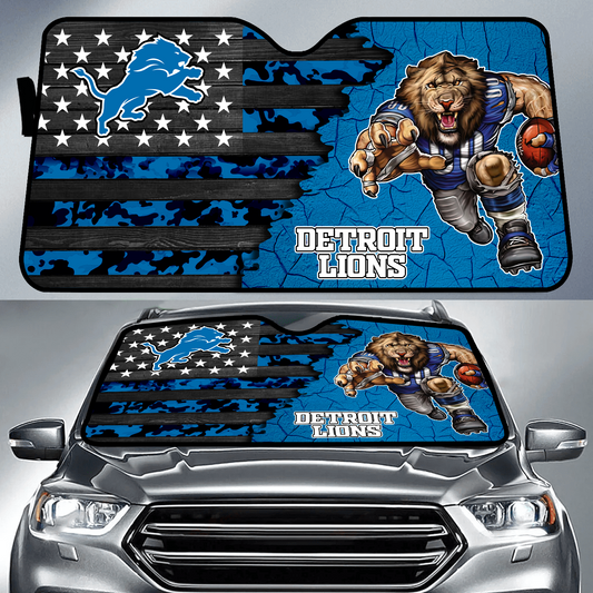 DET x NFL Personalized Auto Sun Shade DATND TANTD