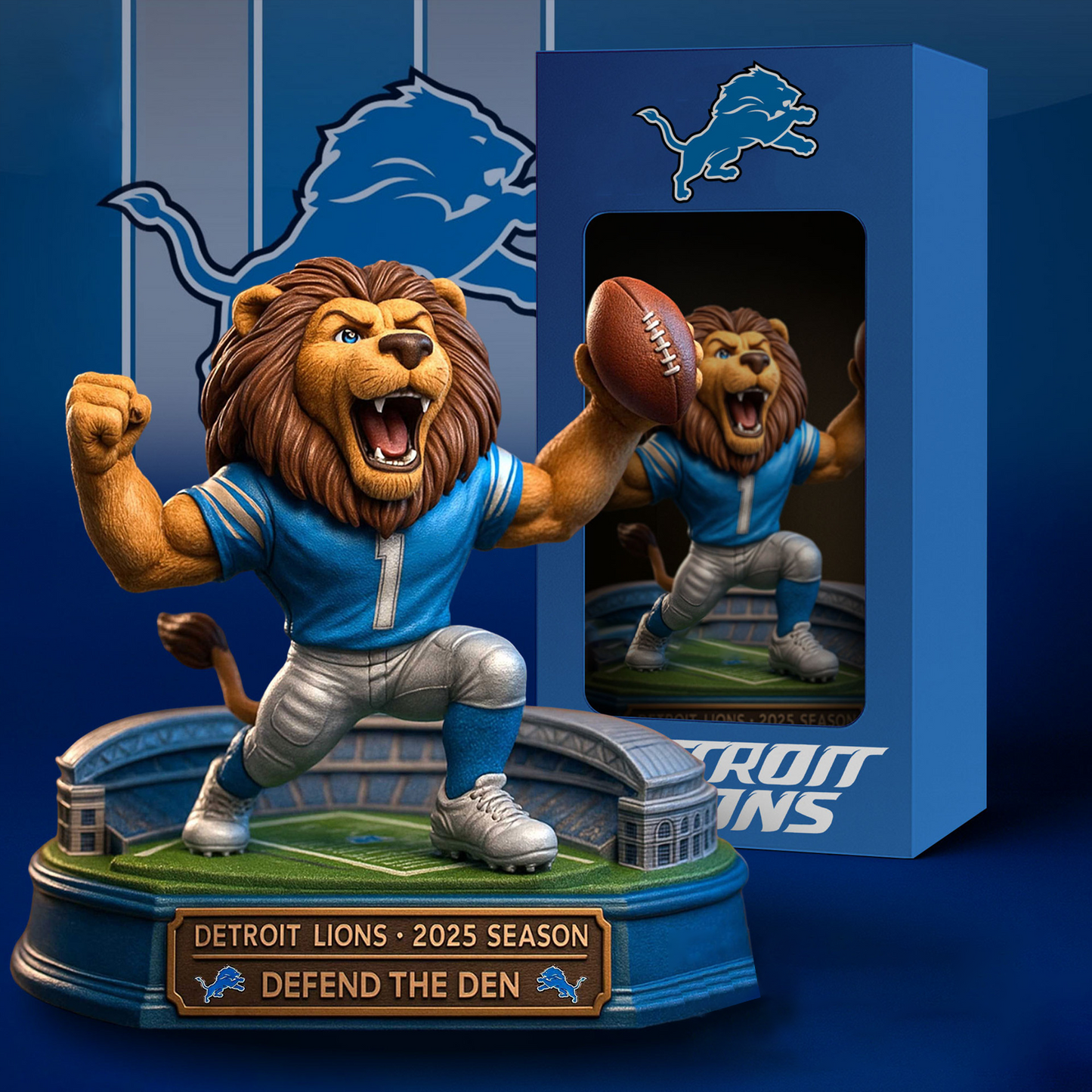 DET x NFL Premium Acrylic Plaque DATND TANTD