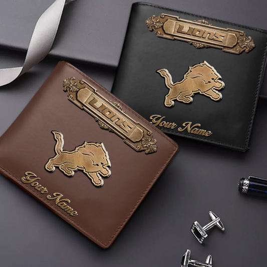 DET x NFL Premium Leather Wallet DatND DVT
