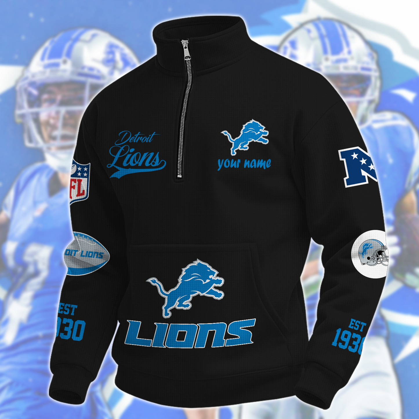 DET x NFL Quarter-Zip Sweatshirt DatND DVT