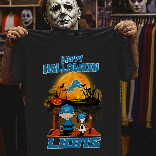 DET X The Peanuts Snoopy And Charlie Brown Happy Halloween 2D Shirt DatND ThuongNH