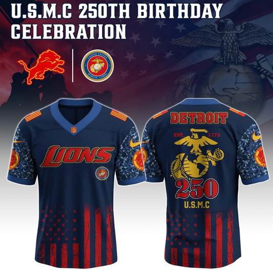 DET x U.S.M.C 250th Birthday Celebration Jersey DatND DVT