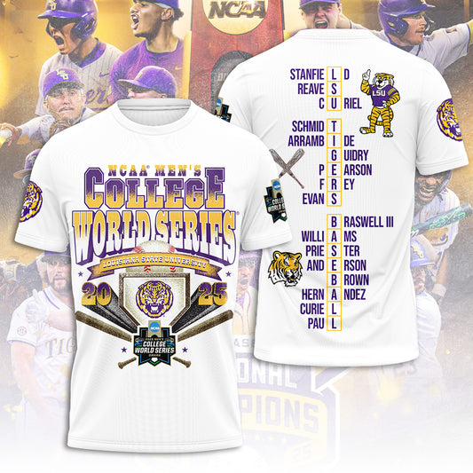 LSU Wins 2025 DI Baseball National Championship V88 Shirt DDT CTND