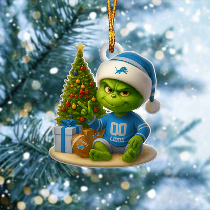 DL NFL x Grinch Premium Ornament DDT NTL