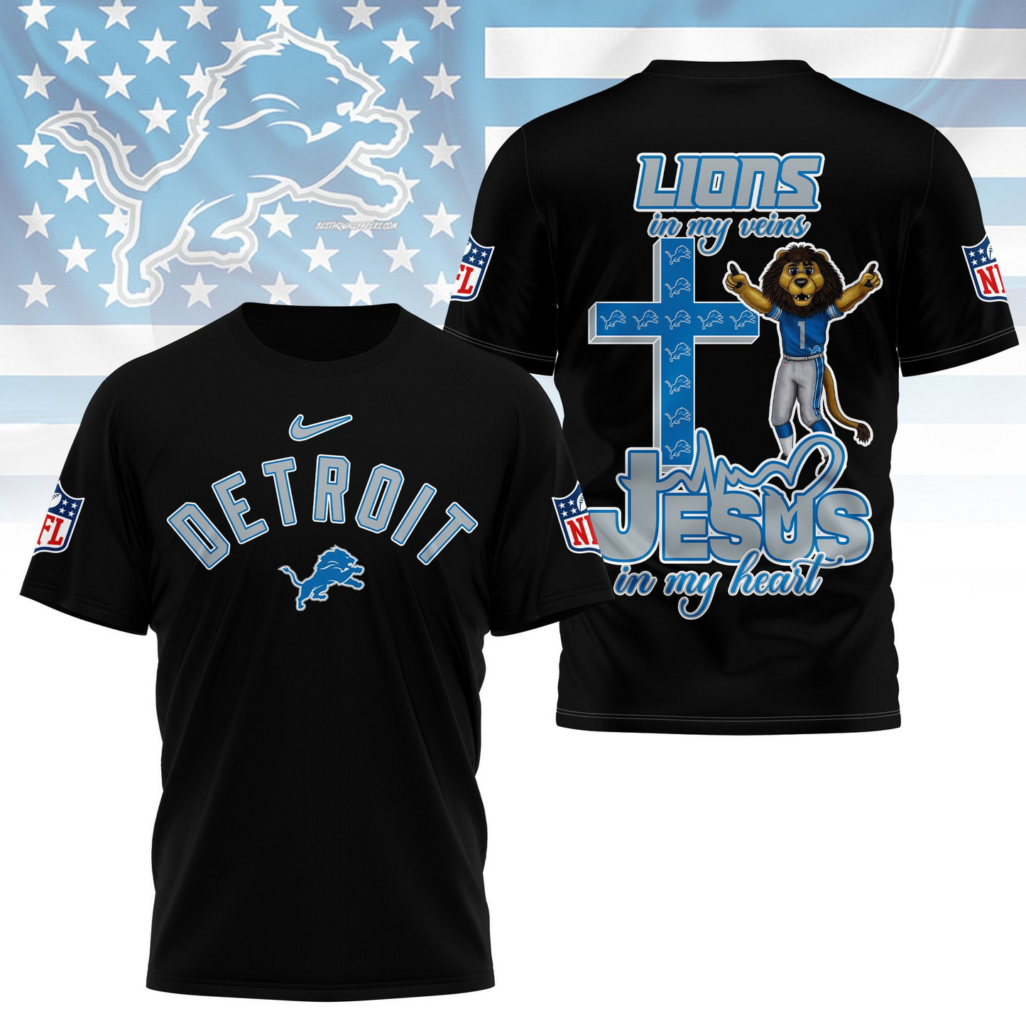 DL Premium Faith & Football 3D Shirt DDT TTV