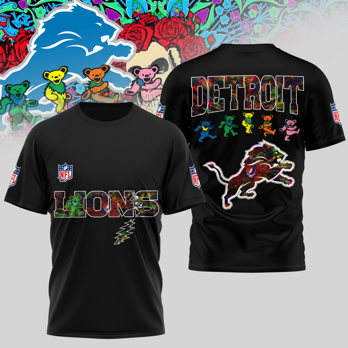 DL Premium NFL Dancing Bear T-Shirt DDT HLPHUONG