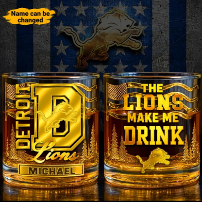 DL Premium NFL Golden Whiskey Fan Glass DDT HLPhuong