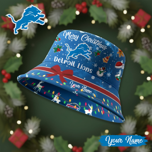 DL Premium NFL Merry Christmas Bucket Hat DDT CTND