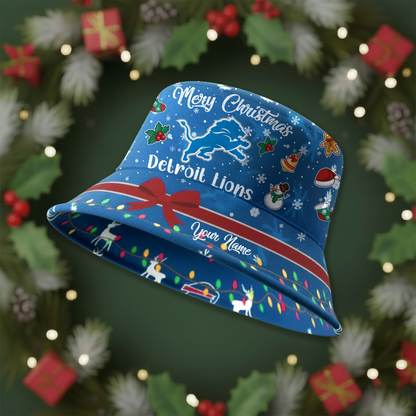 DL Premium NFL Merry Christmas Bucket Hat DDT CTND