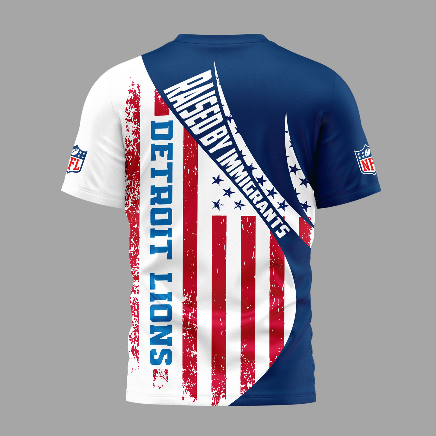 DL Premium NFL Raised By Immigrants 3D Shirt DDT NTL
