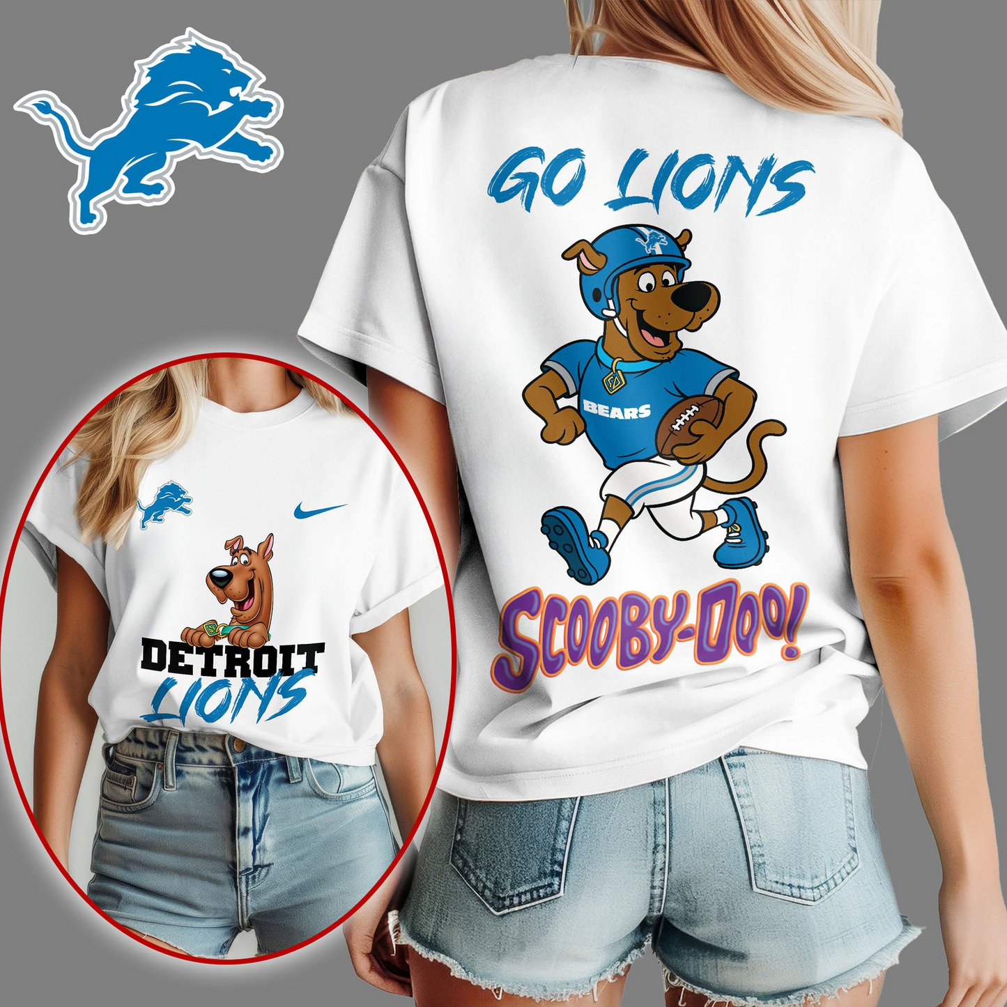 DL Premium NFL Scooby-Doo Fan Women‘s Shirt DDT CTND