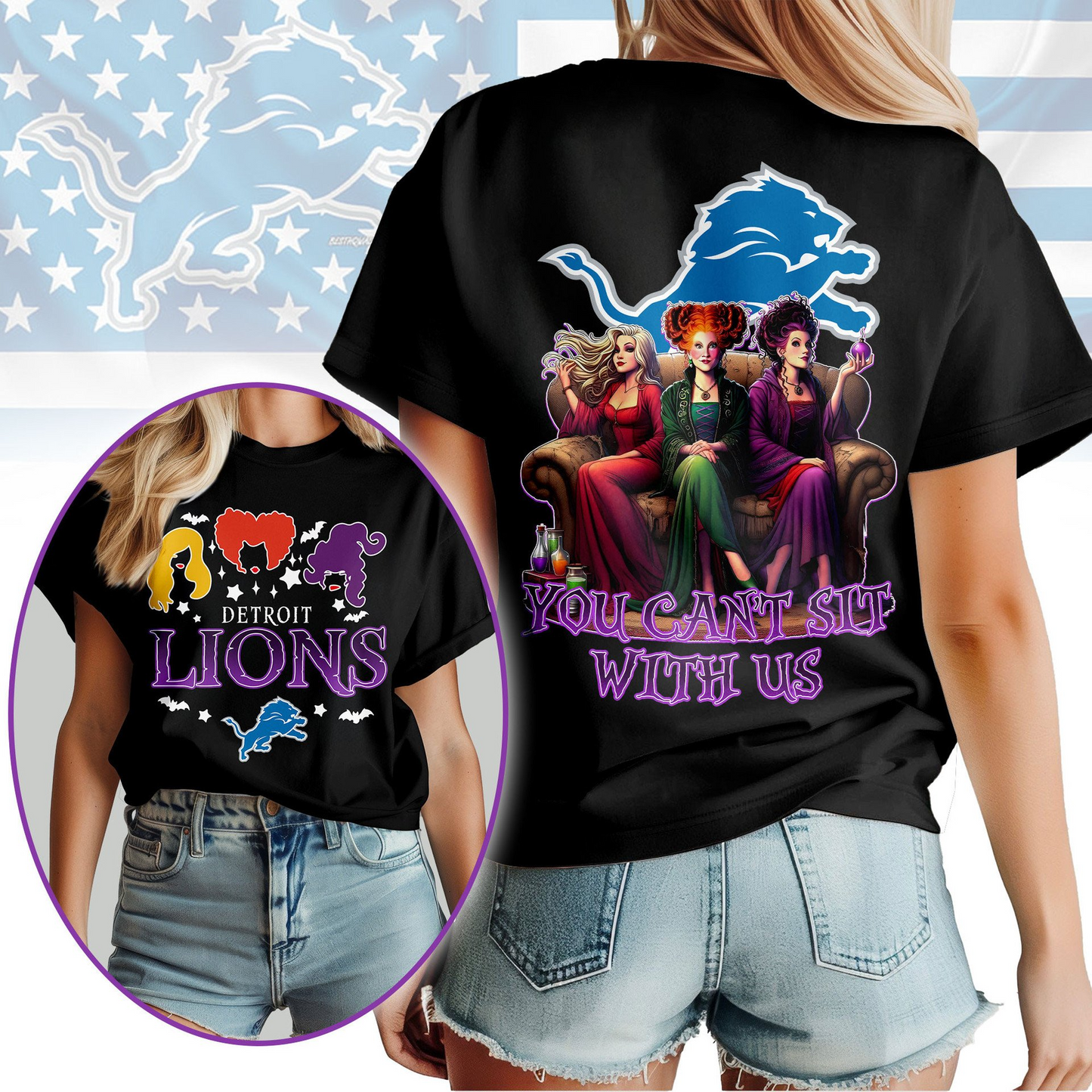 DL Premium NFL You Can't Sit With Us 3D T-shirt DDT NTL