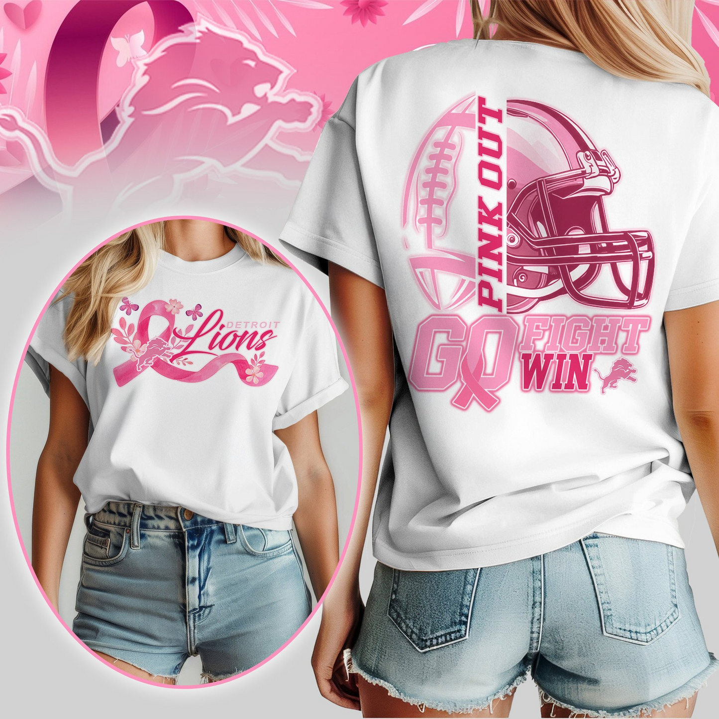 DL Premium Tackle Breast Cancer Women's Shirt DDT TTV