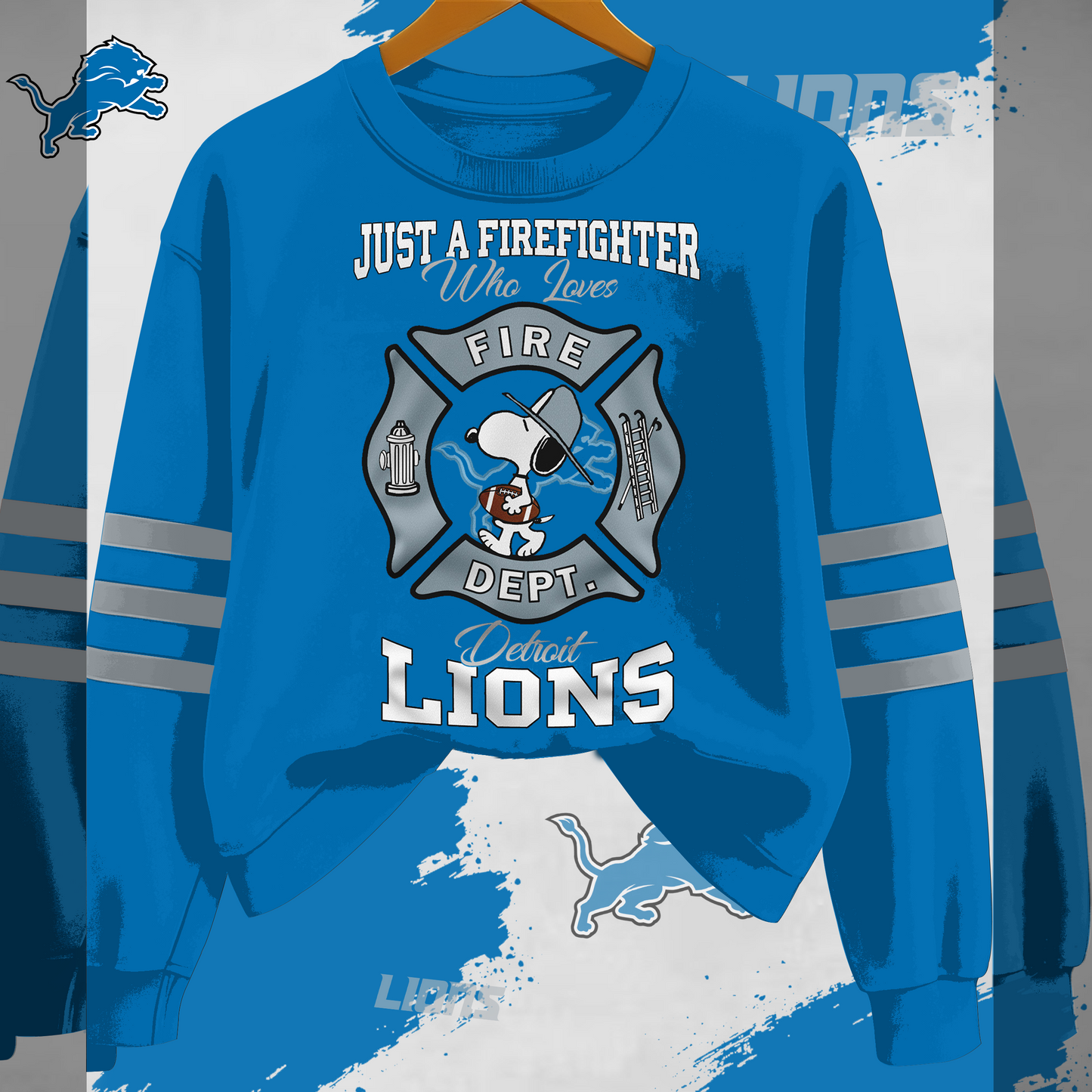 DL x NFL Just A Firefighter Who Love Sweatshirt DDT HLPHUONG