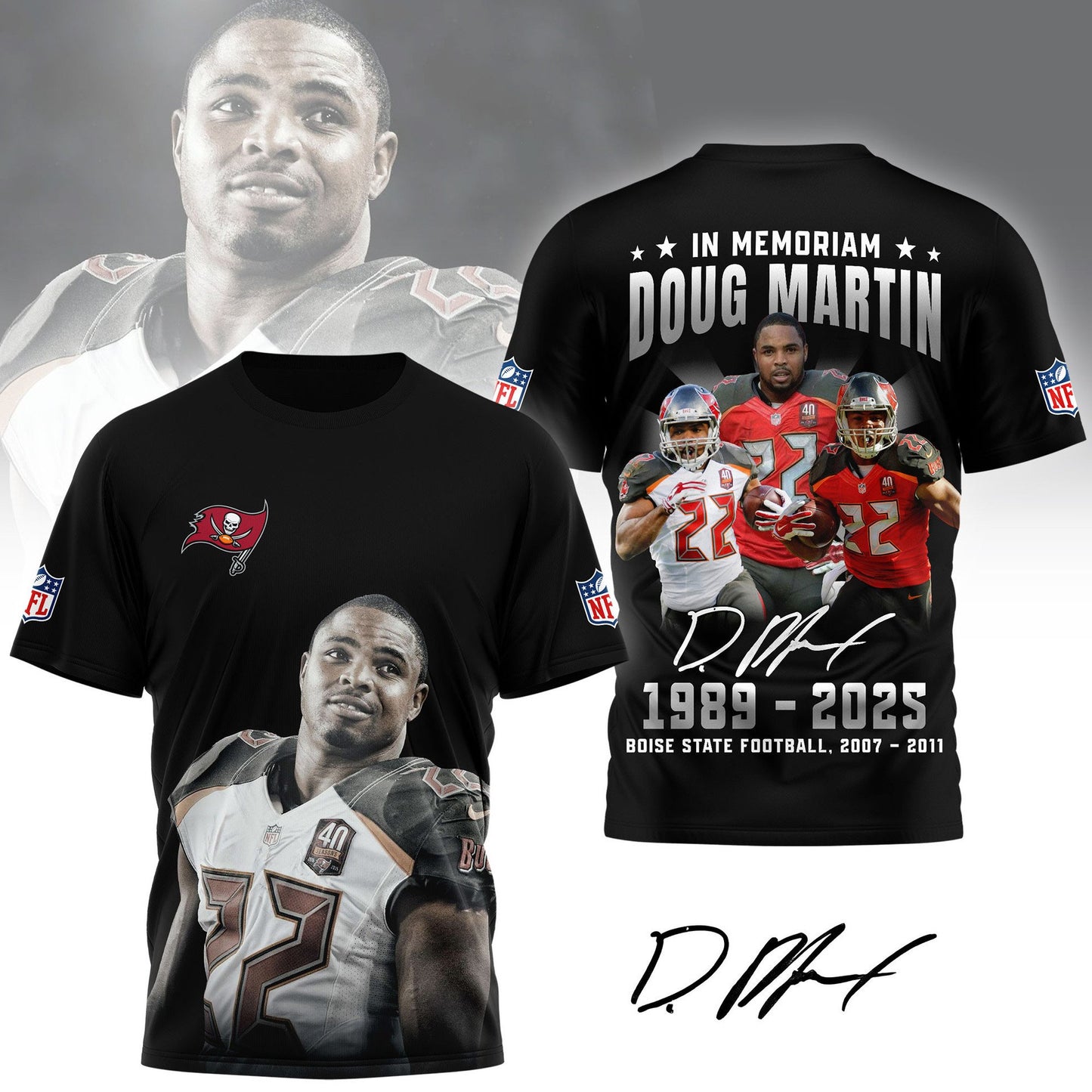 Doug Martin TB x NFL Premium 3D Shirt HLP