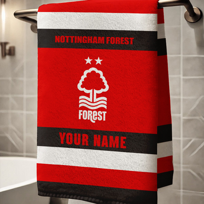 EPL Nottingham Forest Bath Towel Large Size Custom Name Gift For Fan DatND DVT