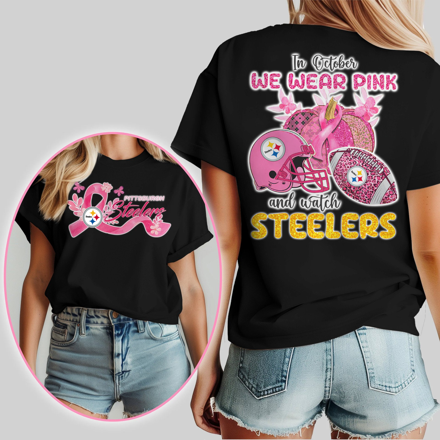 In October We Wear Pink And Watch PS Shirt DDT NTL