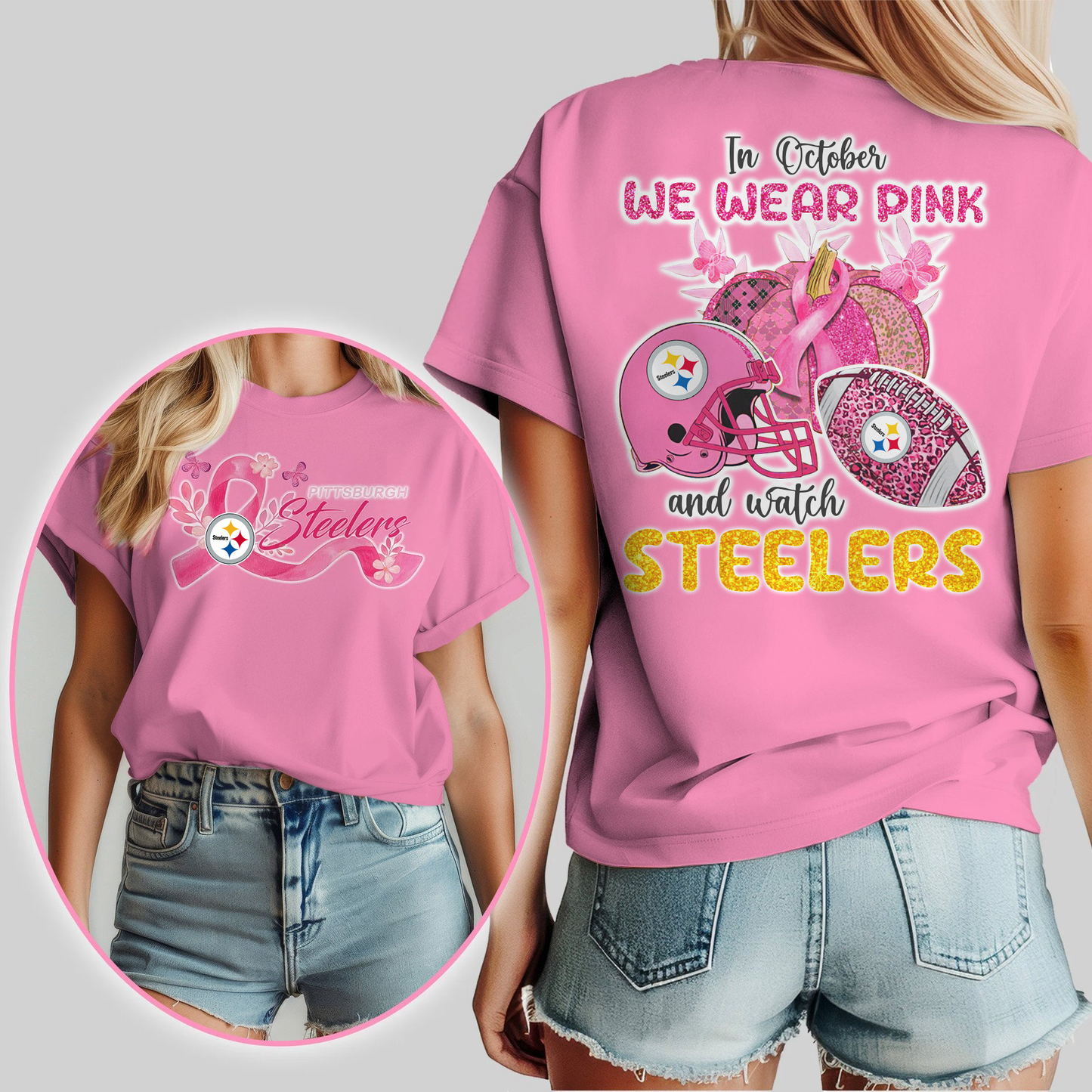 In October We Wear Pink And Watch PS Shirt DDT NTL