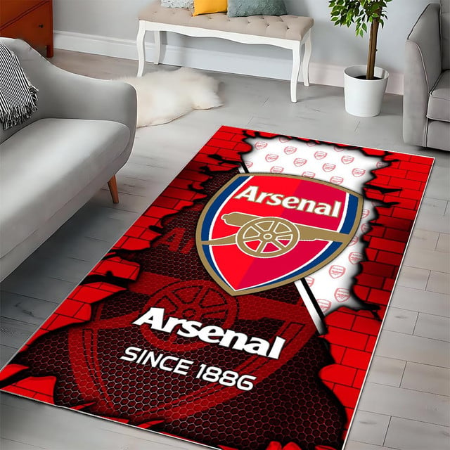 EPL x ARS Broken Brick Multi Logo Carpet Rug V1 NAK