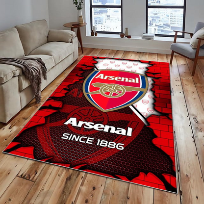 EPL x ARS Broken Brick Multi Logo Carpet Rug V1 NAK