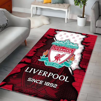 EPL x LIV Broken Brick Multi Logo Carpet Rug V1 NAK