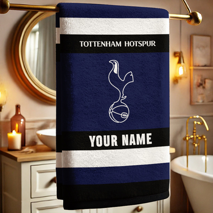 EPL Tottenham Hotspur Bath Towel Large Size Custom Name Gift For Fan DatND DVT