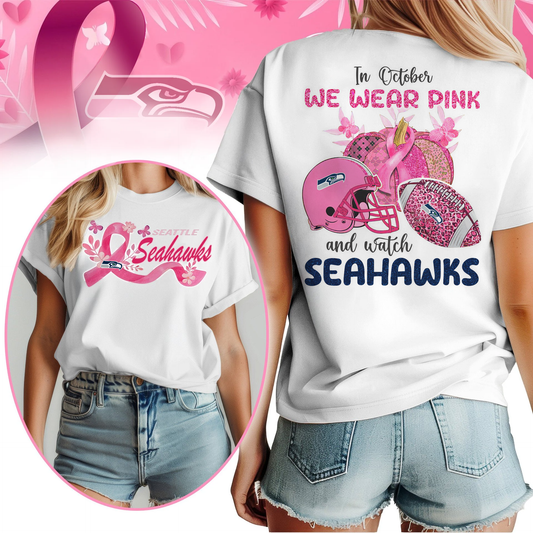 In October We Wear Pink And Watch SS Shirt DDT NTL